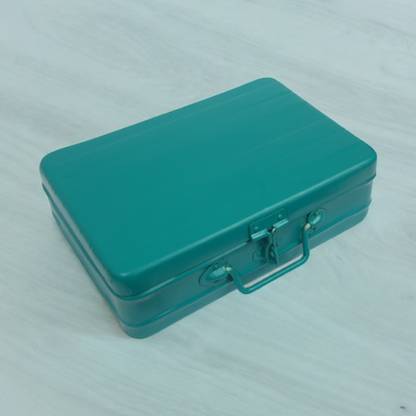 JAYCO Aluminium Trunk / Peti - Large - 14" Green Metal Trunk