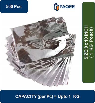 PAQEE Multi-Purpose Storage Pouches - Food, Biryani, Grocery (Capacity-1 Kg) Aluminium Storage Pouch