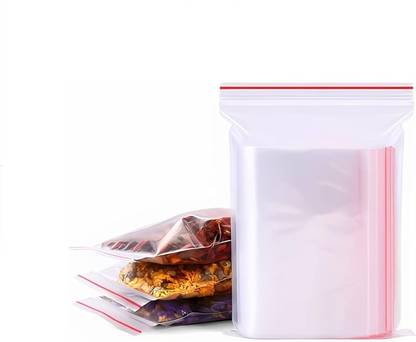 SHIVA 7X10 Zip Lock Pouch Reusable Resealable Self lock Covers Plastic Bags ( 7X10 ) Polypropylene Storage Pouch