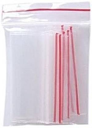Artify 2x3 Inch 100 Pcs Transparent Reusable/Resealable Airtight Zip lock Sealable Plastic Storage Pouch