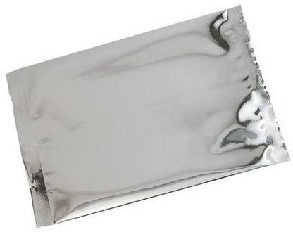 CLAM SHELL Aluminium Silver foil Pouches for Food Packaging 500Gm (5"×7") - Pack of 200 Aluminium Storage Pouch