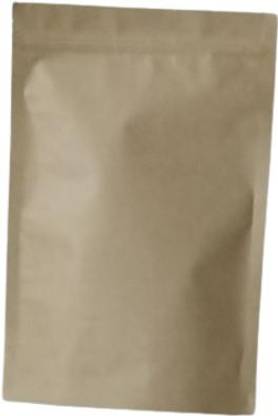 Ultimate Pack Stand Up Ziplock Reusable Airtight Kraft Paper Storage Pouch ( Brown ) 7 X 11 In Paper Storage Pouch