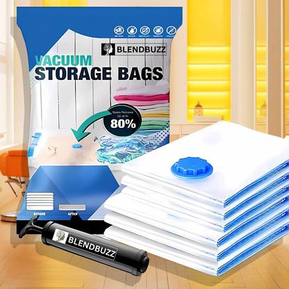 Blend Buzz Space Saver Vacuum 116 Bags For Clothes Bedding And Travel Travel Storage Vacuum Bags