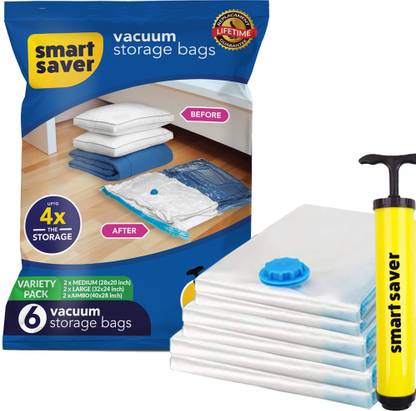 Smart Saver FK-SSB-VAR1-6X(2J-2L-2M) High Volume Storage Vacuum Bags