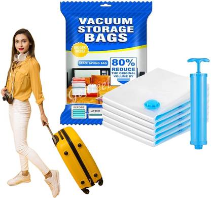 ZUCUR Space Saver Vacuum Sealer Bag for Clothes Hanging Storage Vacuum Bags