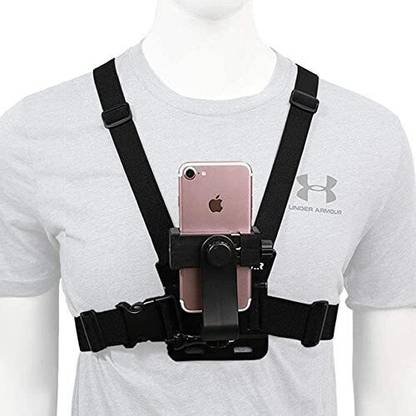 SHOPEE Mobile Phone Chest Strap Mount Holder Universal Cel Phone Clip for Action Camera Strap