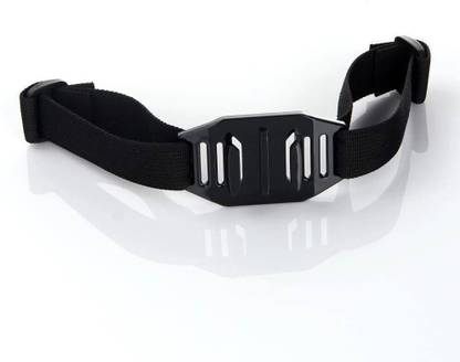 Action Pro Vented Adjustable Head Helmet Strap Belt Go Pro Mount HoldeAdapter For Sport Gopro HD Hero 1 2 3 4 5 Sj Cam Yi Camera Accessories-Black Strap