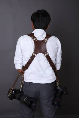Anjoy dual camera belt | DL3 leather Strap