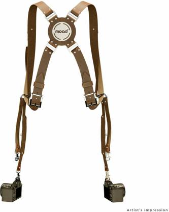 Moaad Leather Camera Strap Belt with Personalised Logo Strap