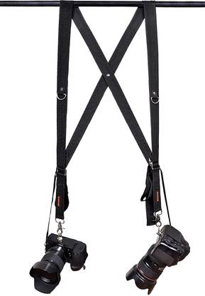 SHOPEE Polyester Dual Camera Strap/Harness for SLR/DSLR and mirrorless Cameras Strap