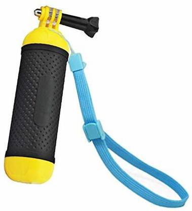 J Waterproof Floating Hand Grip Compatible With GoPro Cameras Black Yellow Strap