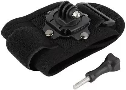 TECHGEAR 360 Degree Rotating Band Glove Style Camera Wrist Strap Hand Mount Strap