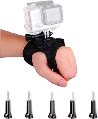 quikprof 360 degree rotatable hand Strap, with 5pieces of Screws For Gopro Strap