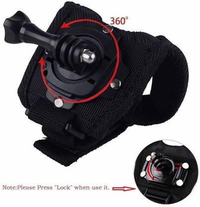 quikprof 360° Rotation Glove Style Band Wrist Strap Mount Strip Belt For Gopro Strap
