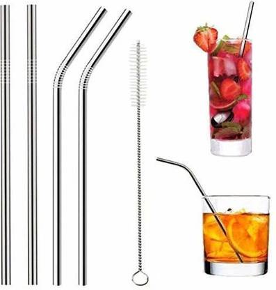 ABlue Clipper Bent Drinking Straw