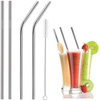 ABlue Clipper Bent Drinking Straw