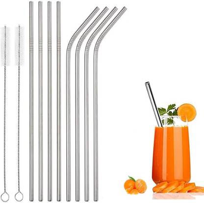 ABlue Clipper Bent Drinking Straw