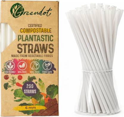 GREENDOT BIOPAK Straight Drinking Straw