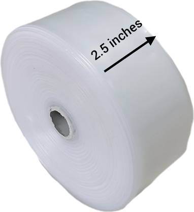 90 Degree 6.5 cm 350 ft LD Plastic Roll Tube for Packaging, 2.5 inch Width, appx 100 meters Long