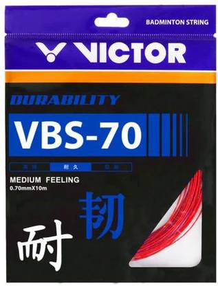 VICTOR VBS-70 Professional Badminton String-Pack of 2, 0.7 Badminton String - 10 m