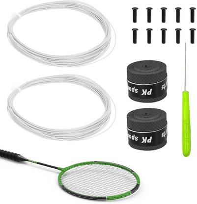 HASTHIP Replacement Badminton Racket Strings String Repair Kit Nylon Fiber 10m White 0.78 Badminton String - 10 m