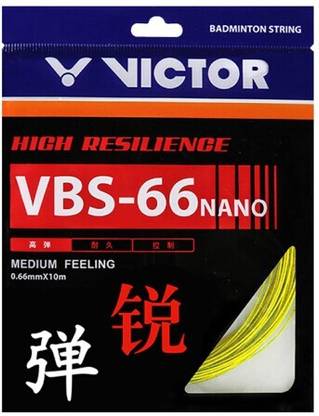 VICTOR VBS-66N Professional Badminton String- Pack of 2, 0.66 Badminton String - 10 m
