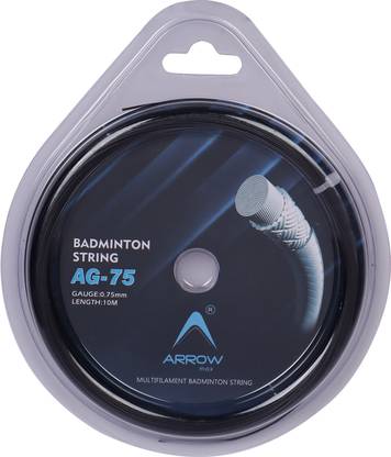 ArrowMax Badminton String Guts For Rackets 0.75mm Gauge Premium Quality Multifilament 0.75 Badminton String - 10.3 m
