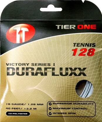 Tier One Sports Durafluxx for Exceptional Control & Durability 16g Set 1.28 Tennis String - 12.2 m