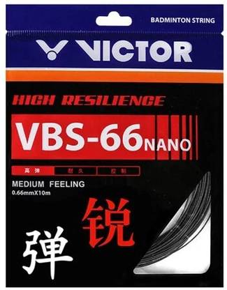 VICTOR VBS-66N Professional Badminton String- Pack of 2 0.66 Badminton String - 10 m