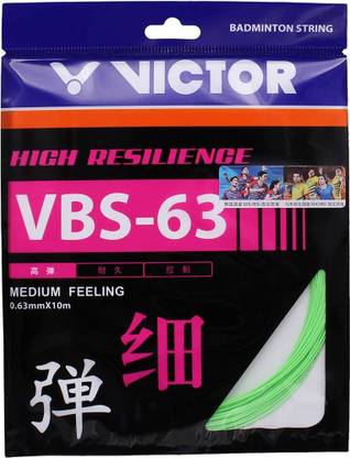 VICTOR Medium Feel High Resilience VBS-63 0.63 Badminton String - 10 m