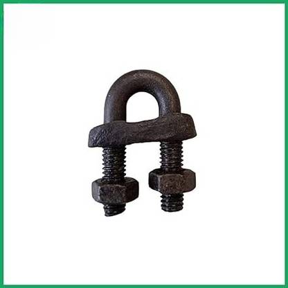 Implemental Rope Clamps/Wire Rope U-Bolts Clamps - Ideal for Connecting Rope Fitting (8MM,5) Double Stringing Clamp