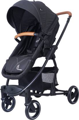 R for Rabbit Paradise Stroller | Stroller Cum Carry Cot - Pure Black Stroller