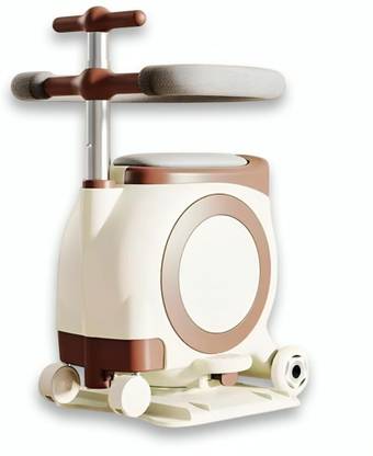 HEVASNEK Baby Scooter with Safety Guard Seat & Storage Multifunctional Ride-On for Kids Baby Carrier