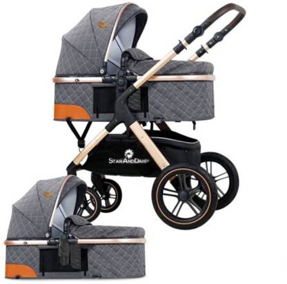 StarAndDaisy EasyGo Travel Friendly Luxury Baby Stroller/pram/Buggy with high Landscape seat Travel system