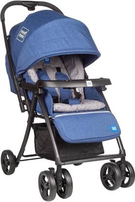 MeeMee Baby Stroller Pram 0-3 Years| Large Canopy Window| Detachable Feeding Tray Pram
