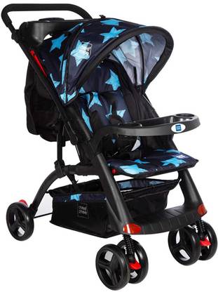 MeeMee Baby Stroller Pram 0-3 Years with Pothole Shock Absorber and Extra Storage Pram