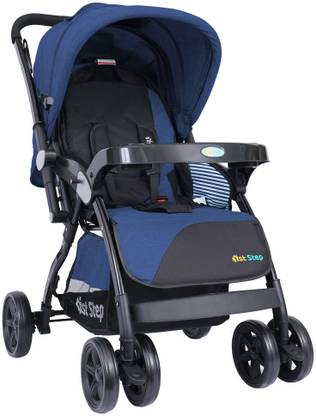 1st Step Grande Pro Stroller With 5 Point Safety Harness And Reversible Handlebar Pram