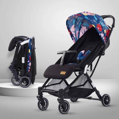 LuvLap Urbane Baby Stroller/Pram with 5 Point Safety Harness, Easy Fold, Extended Canopy, Multi Level Recline, Looking Window, Easy Assembly, 6 Month + Stroller