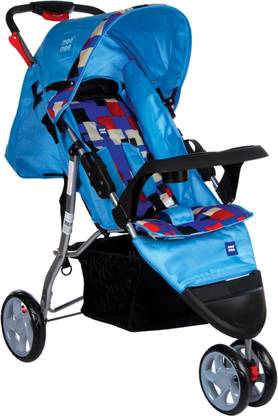 MeeMee Baby Stroller Pram for 0-3 Years| Leg & Footrest and 3-Wheeler Light Weight Stroller
