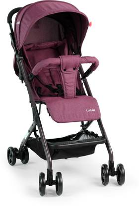 LuvLap Voyager Baby Stroller/Pram with 5 Point Safety Harness, Easy Fold, Extended Canopy, Multi Level Recline, Looking Window, Easy Assembly, 6 Month + Twin Strollers & Prams