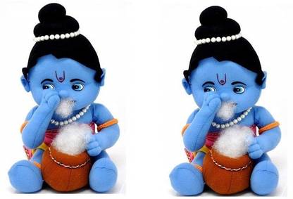 sai ji Lord of Combo 2 Little Krishna Soft Toy for Kids Janmashtami Gift  - 30 cm