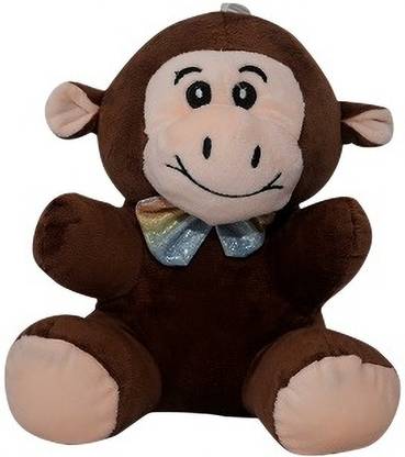 Hello Baby Cute Monkey Animal Soft Toys for Kids Stuffed Plush Animal Toy |Soft Toy - 24 cm