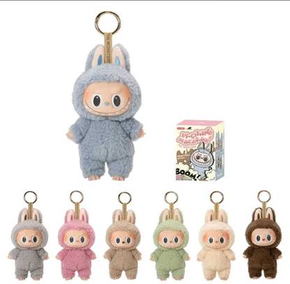 mayureshcollection Labubu Inspired Fluffy Plush Dolls – Cute Bunny Toy Set with ExpressionsC  - 12 cm