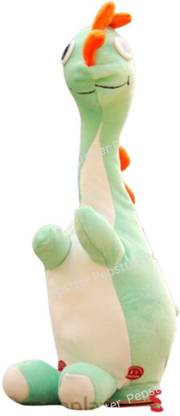 Pepstter Dancing Dinosaur Plush Toy Wriggle & Singing Recording Repeat What You Funny Toy  - 27 cm