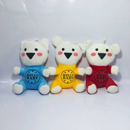 RIM Hello Baby Soft Toy Combo of 3 - Cute & Adorable Plush Toys Set  - 13 cm
