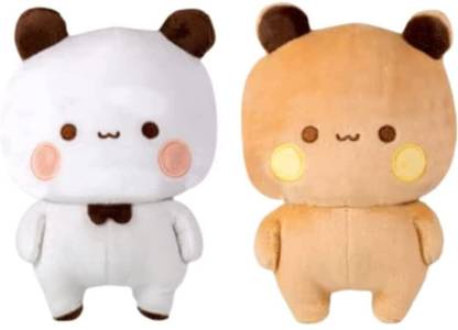 Novarisa Bear and Panda Plush Toy India Buy Bubu Dudu Teddy , Set of 2  - 25 cm