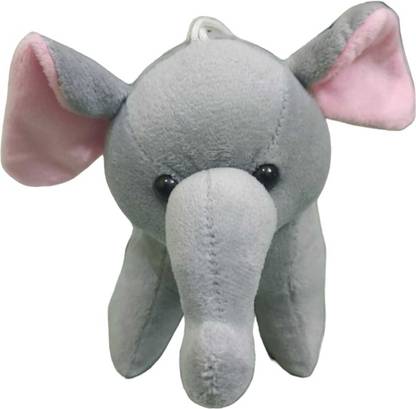 vishnu trader GREY ELEPHANT SOFT TOY  - 20 cm