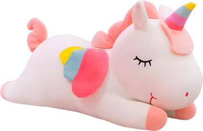 papapops Enchanting White Unicorn Teddy: Perfect Plush Companion for Kids' Birthdays  - 26 cm