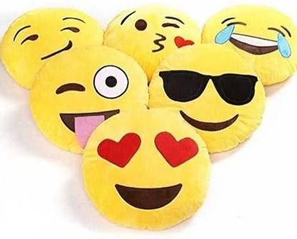 TheWoodpecker Pack Of 6 different types of Emojis  - 12 mm