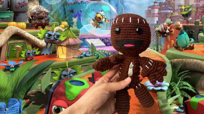 Skeindalous Creations Handmade Crochet Sackboy Soft Toy / Plushie / Game Decor  - 28 cm